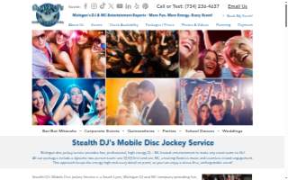 Stealth DJ's Mobile Disc Jockey Service - Michigan DJ & MC Entertainment website