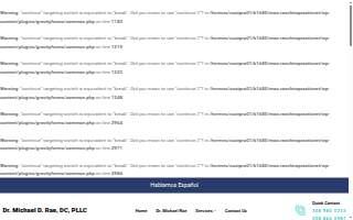 Dr. Michael D. Rae, DC, PLLC website