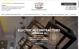 Hi-Tech Electric of Meridian website