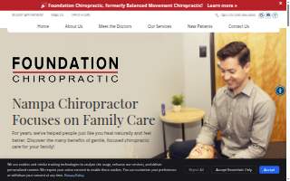 Balanced Movement Chiropractic website