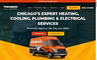 Precision Today Plumbing Heating Cooling Electrical website