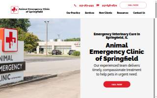 Animal Emergency Clinic website
