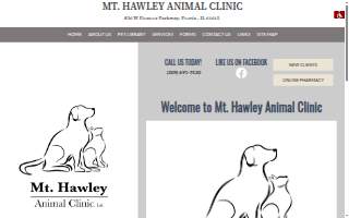 Mt. Hawley Animal Clinic website
