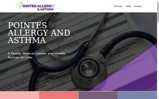 Pointes Allergy and Asthma Center PC of Roseville website
