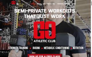 Go Athletic Club website