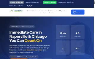 First Choice Immediate Care website