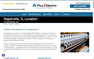 A-Plus Electric website