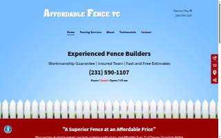 Affordable Fence TC website