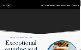 Blue Moon Caterers website