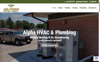 Alpha HVAC & Plumbing, LLC website
