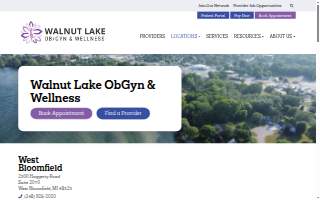 Walnut Lake OBGYN & Wellness of Waterford website