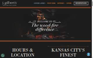 J. Gilbert's Wood-Fired Steaks & Seafood Kansas City website