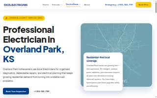 Excel Electricians-Overland Park website