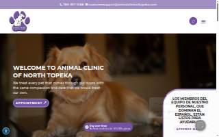 Animal Clinic of North Topeka website