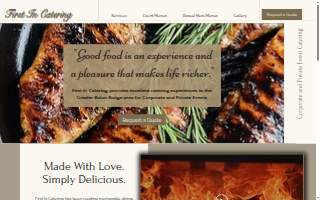 First In Catering of Baton Rouge website