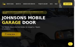 Johnson's Mobile Garage Door Repair website
