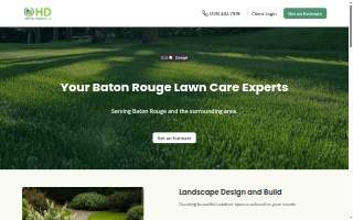 HD Lawn and Landscape Services Baton Rouge website