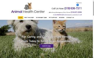 Animal Health Center website