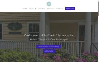Elm Park Chiropractic website