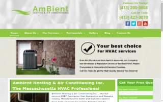 Ambient Heating & Air Conditioning website