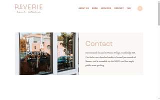 Reverie Hair Studio website