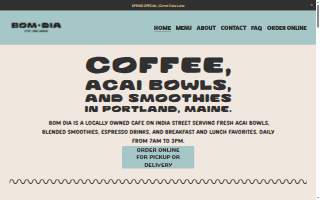 Bom Dia Cafe website