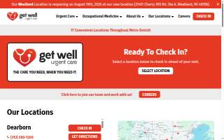 Get Well Urgent Care Of Detroit website