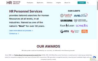 HR Personnel Services website