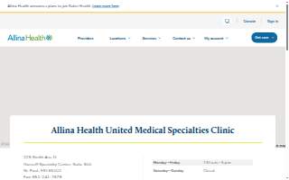St. Paul Specialty Clinic website
