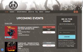 The Pub Station website
