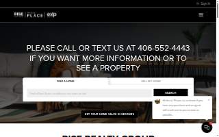 Jason Baker Team at Rise Realty Montana website