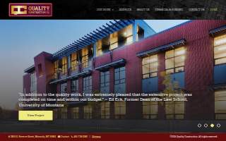 Quality Construction Company website