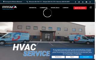 Temp Right Service of Missoula website