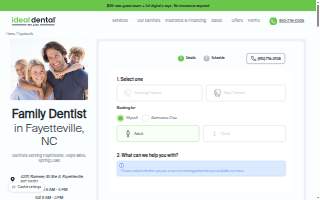 Ideal Dental Fayetteville website