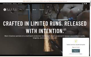 Blanc Coffee Roasters website