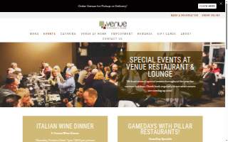 Venue Catering & Events website