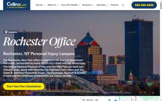 Cellino Law Accident Attorneys of Rochester website
