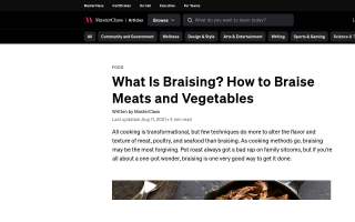 Braised Restaurant website
