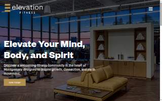 Elevation Fitness website