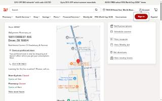 Walgreens of Dover website