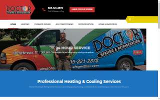 Doctor Heating & Refrigeration website