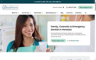 A Downtown Dental Group website