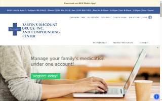 Sartin's Discount Drugs website