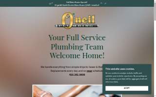 O'Neil Plumbing website