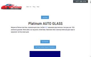 Platinum Auto Glass of Carteret website