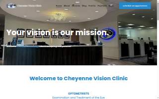 Cheyenne Vision Clinic website