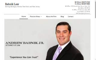 Babnik Law PLLC website