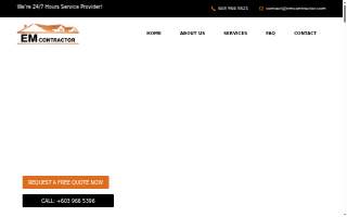 Em Contractor LLC website