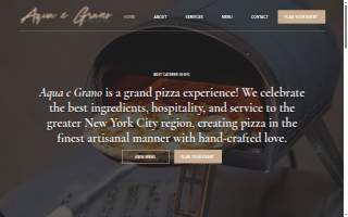 Aqua e Grano - NYC Caterer website