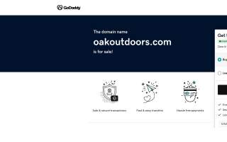 OAK Outdoors website